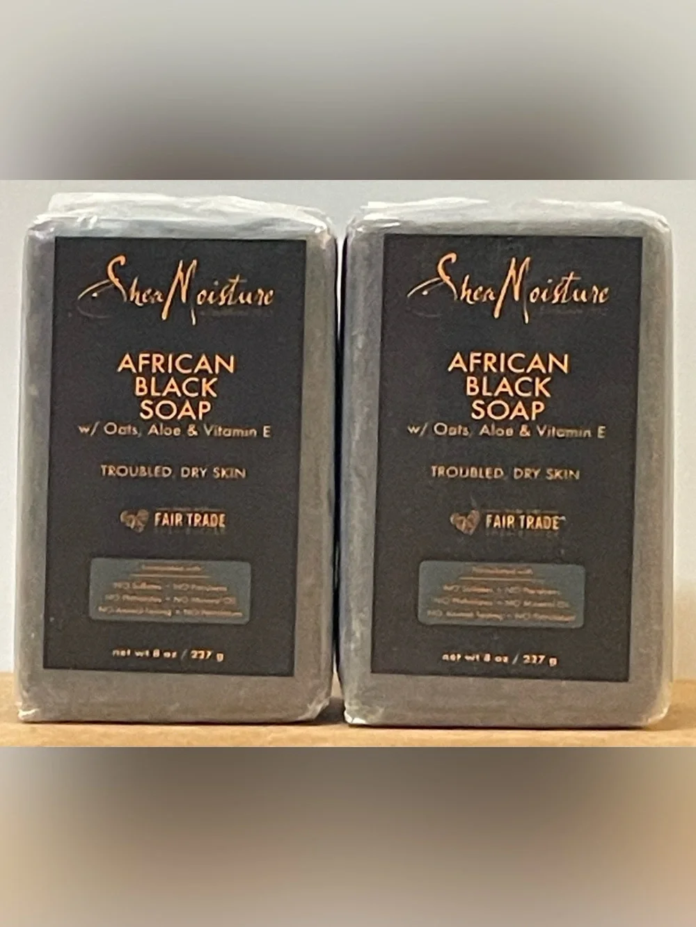 Shea Moisture African Black Soap Bar - (Pack of 2)